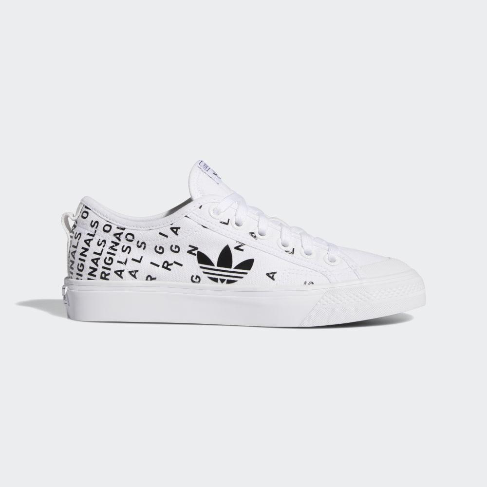 Adidas Women's Nizza Trefoil Originals Shoes White/Black/White Ireland EF5075